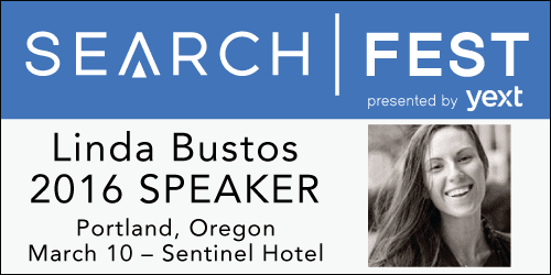 See Linda Bustos speak at SearchFest 2016